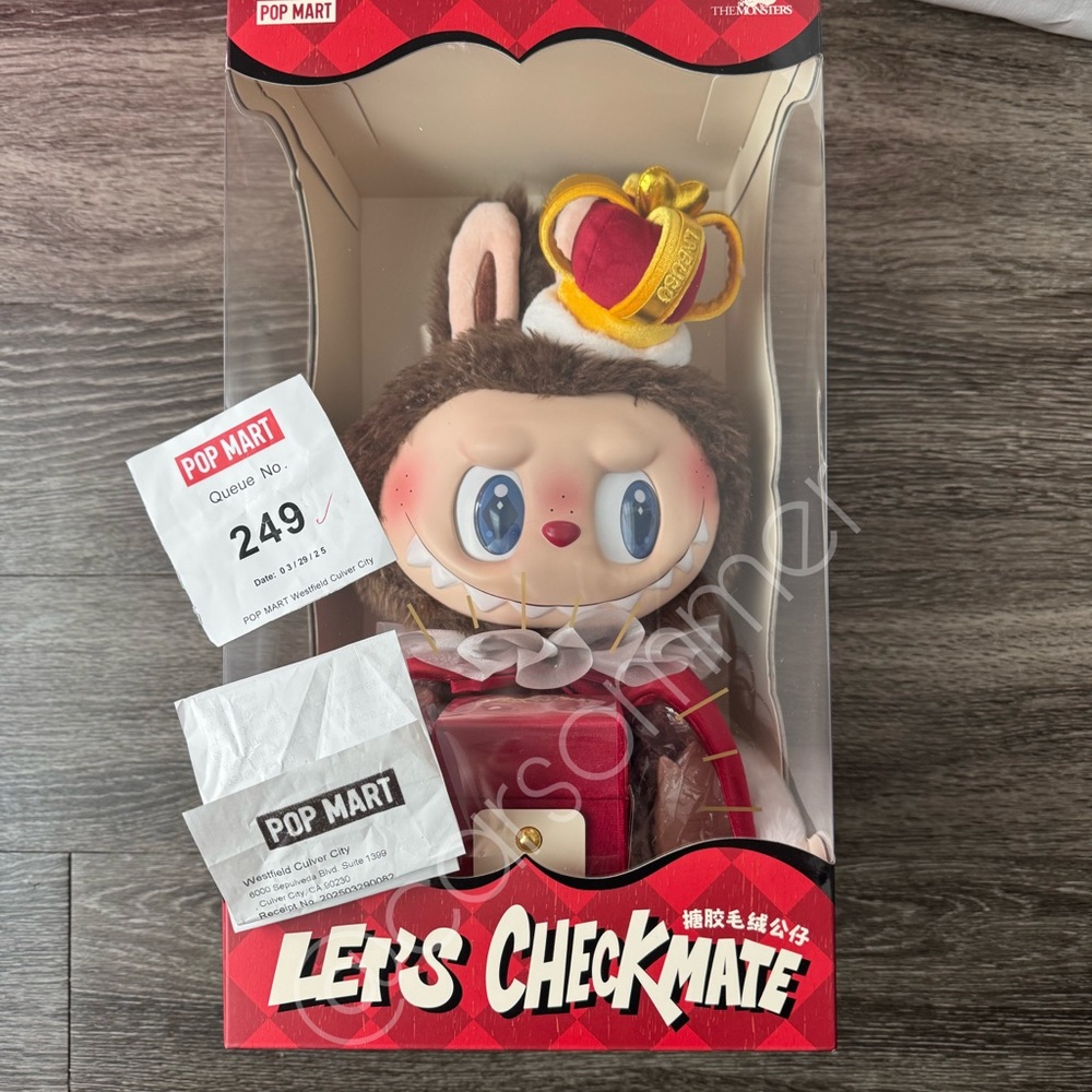 Authentic Pop Mart The Monsters Labubu Let’s Checkmate